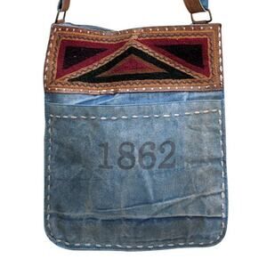 Chloe & Lex Jean 1862 Crossbody Bag Cotton New